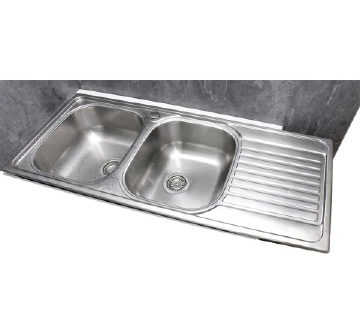 Kitchen Sink Double Bowl Drain